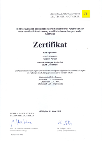 Zertifikat