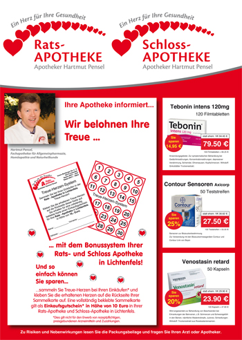 Apotheken - Bonussystem + Angebote