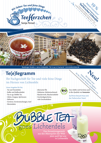 Teeherzchen - Te(e)legramm + Gutschein